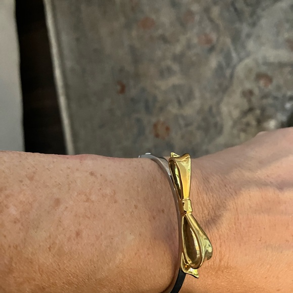 SALE 🛍️🛍️Kate Spade Silver Bracelet with Gold Bow - Picture 10 of 10
